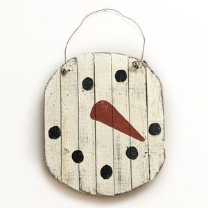 Rustic Wood Snowman